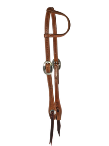 Basket Stamped One Ear Headstall