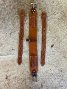 3" Keeper Back Cinch Set — Medium Oil