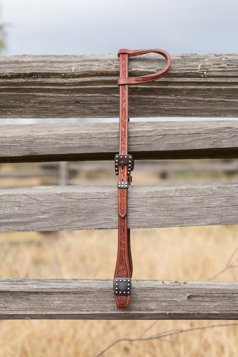 Roughrider Floral One Ear Headstall