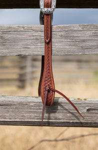 JW Basket One Ear Headstall with Tie Ends