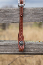 Load image into Gallery viewer, JW Basket One Ear Headstall with Concho Ends
