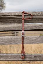 Load image into Gallery viewer, JW Basket One Ear Headstall with Concho Ends
