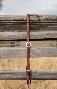 Floral Tooled One Ear Headstall